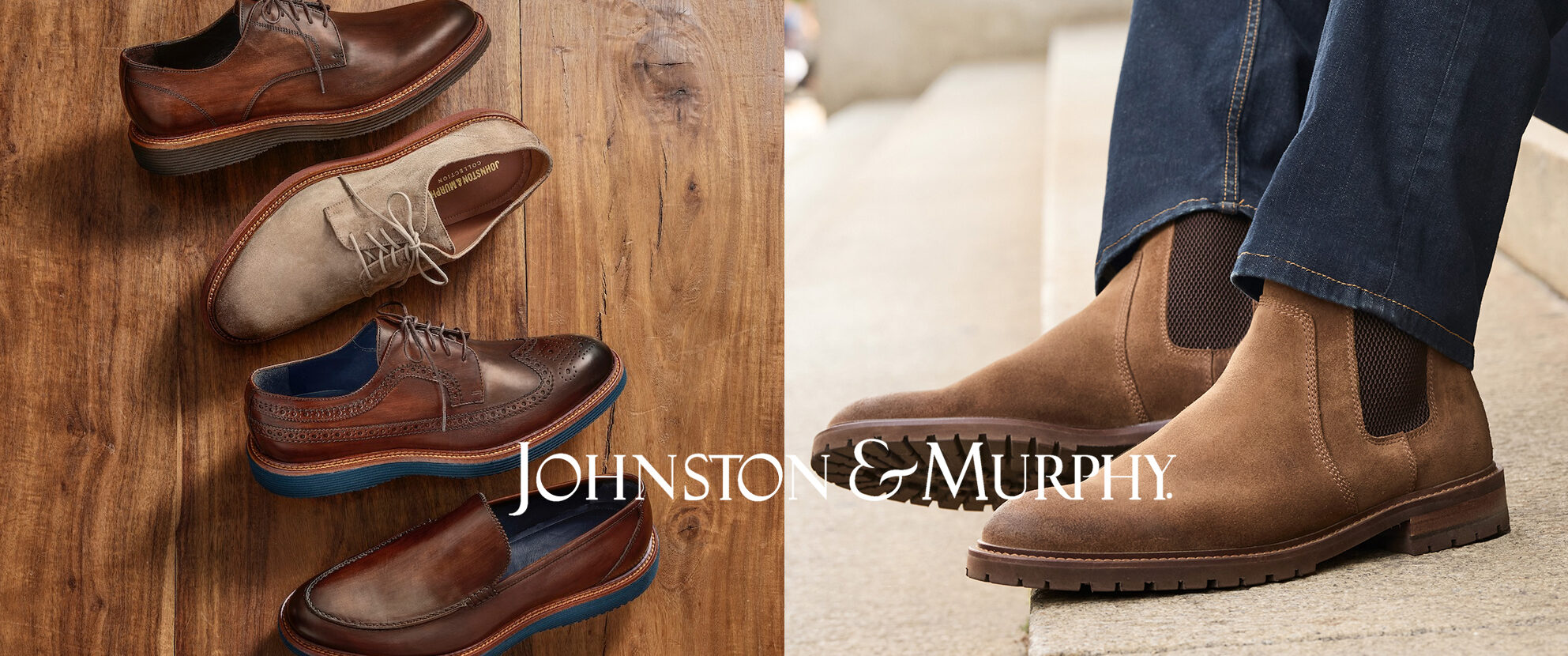 Edwards Men's Wear Featured Brand - Johnston & Murphy.